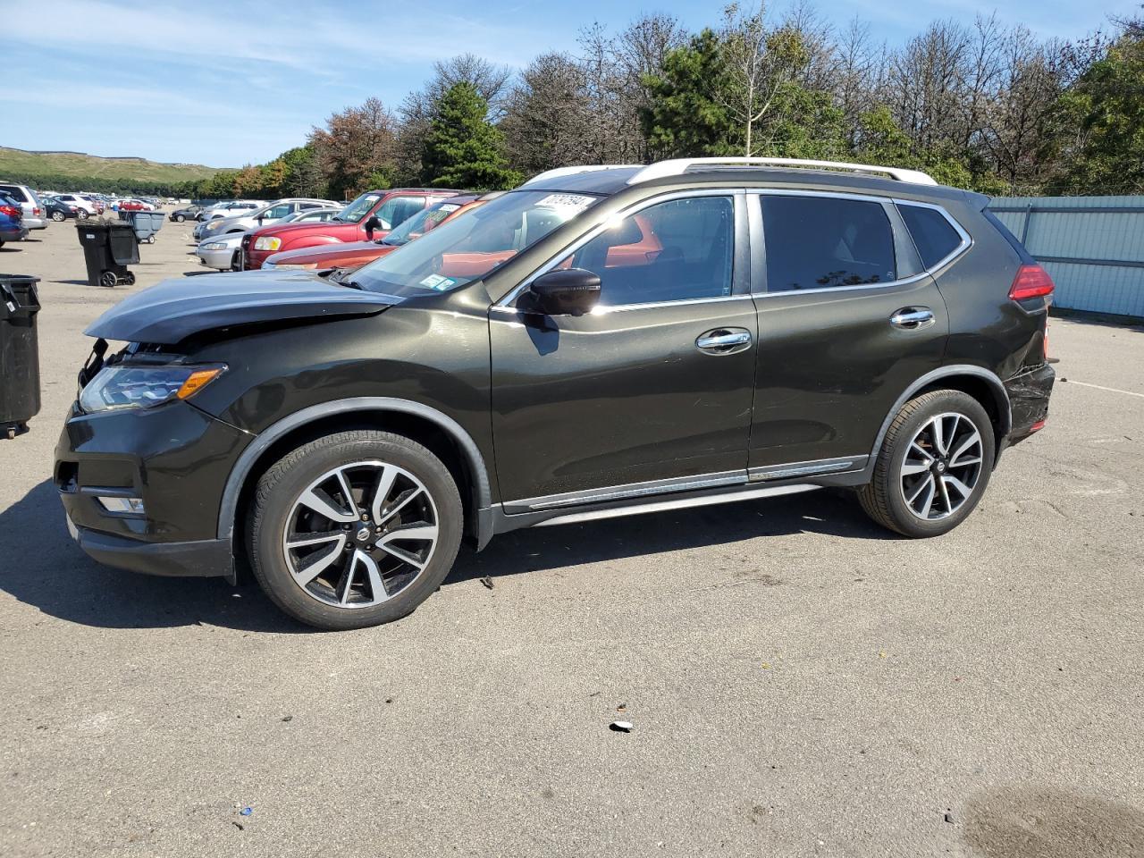 NISSAN ROGUE S 2017 green  gas JN8AT2MV4HW272657 photo #1