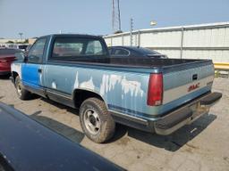 GMC SIERRA C15 1991 blue pickup gas 1GTEC14K7ME510806 photo #3