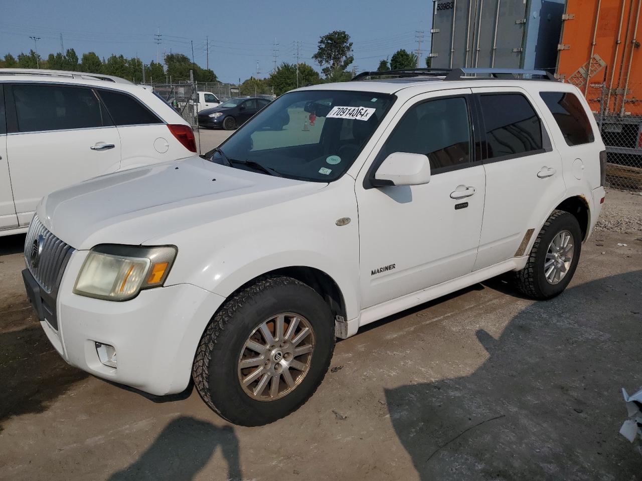 MERCURY MARINER PR 2008 white  gas 4M2CU97158KJ13733 photo #1