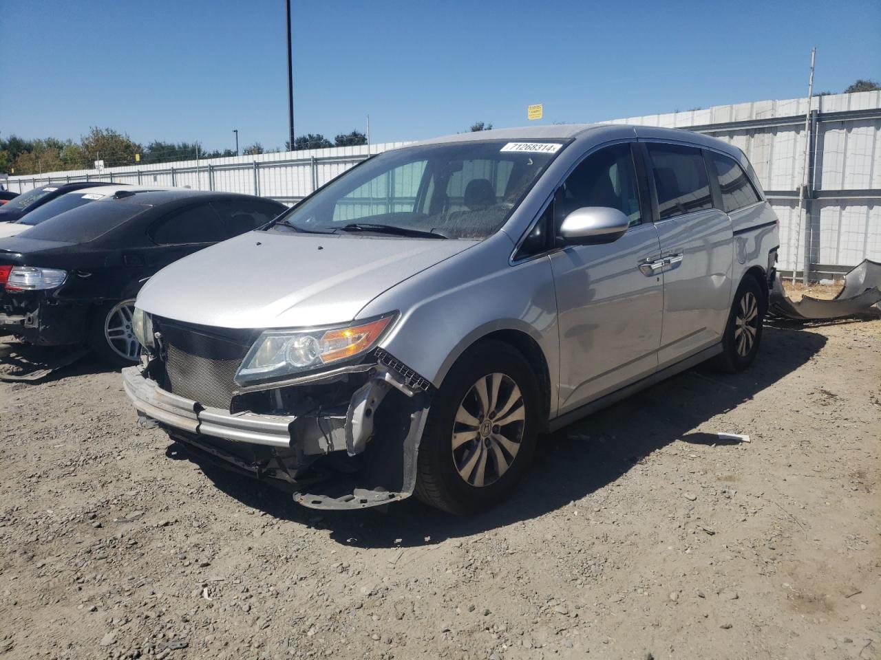 HONDA ODYSSEY EX 2015 silver  gas 5FNRL5H48FB062159 photo #1