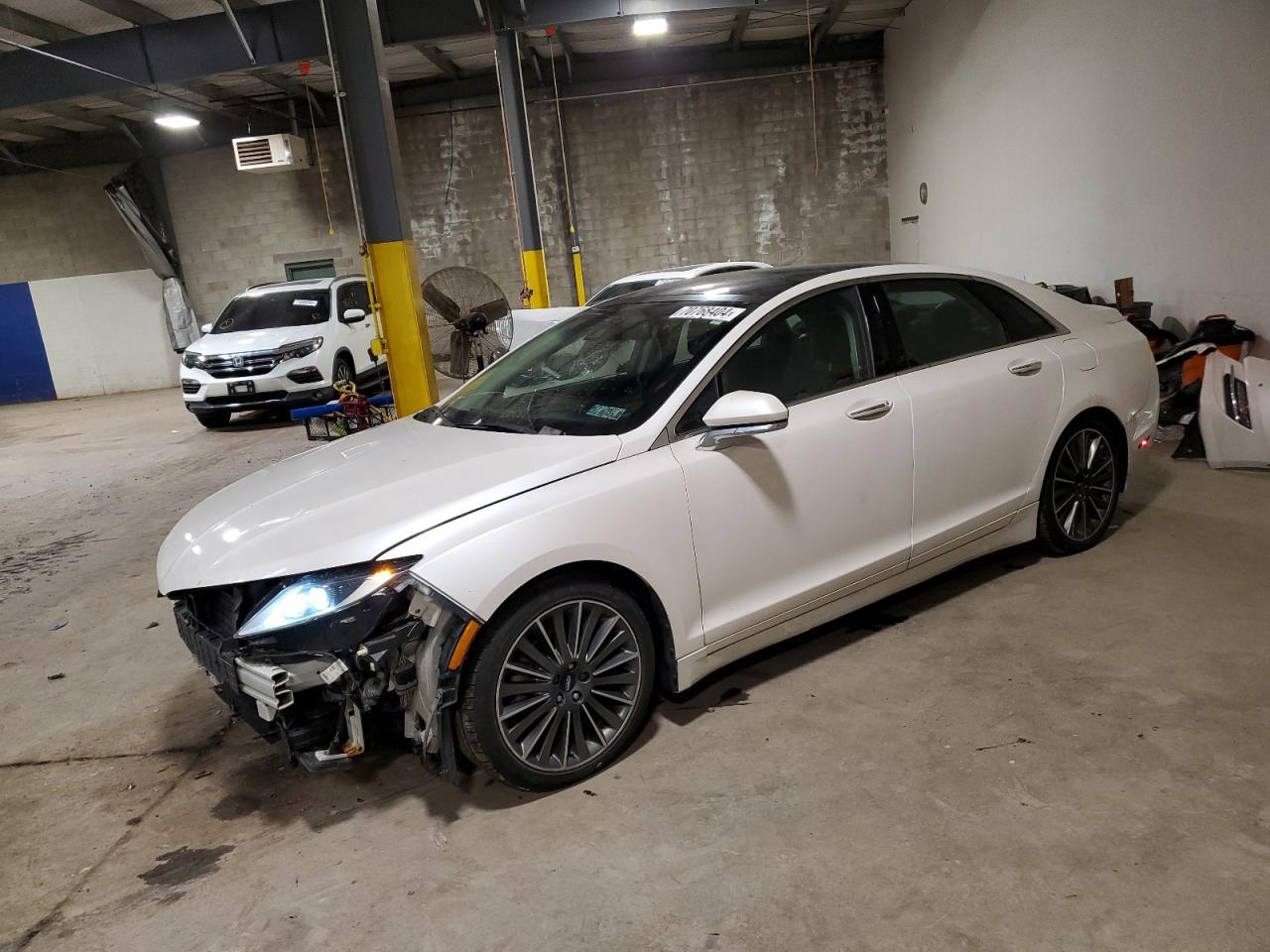 LINCOLN MKZ HYBRID 2015 white  hybrid engine 3LN6L2LU8FR608428 photo #1