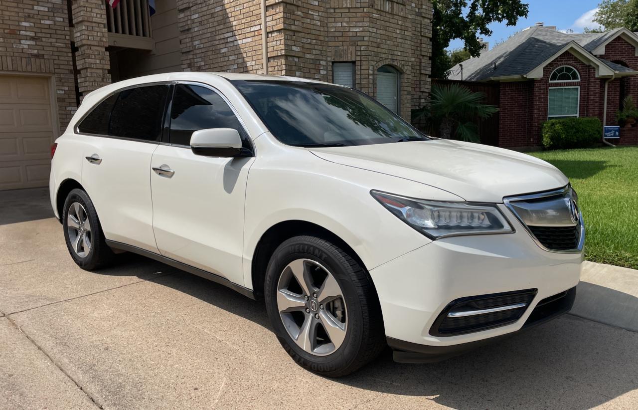 ACURA MDX 2016 white 4dr spor gas 5FRYD3H28GB012860 photo #1