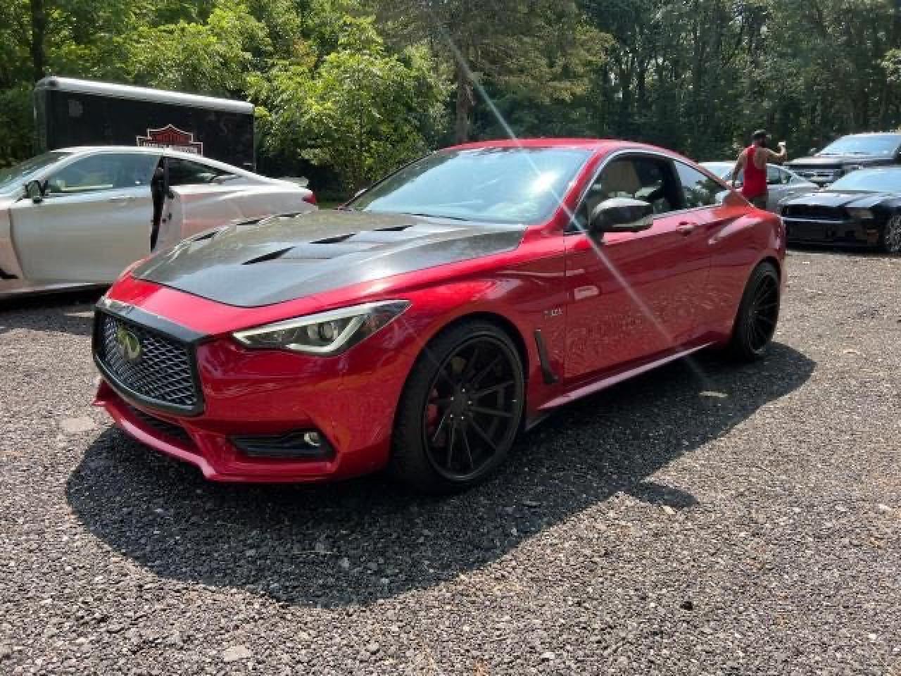 INFINITI Q60 RED SP 2017 red  gas JN1FV7EL1HM701404 photo #1