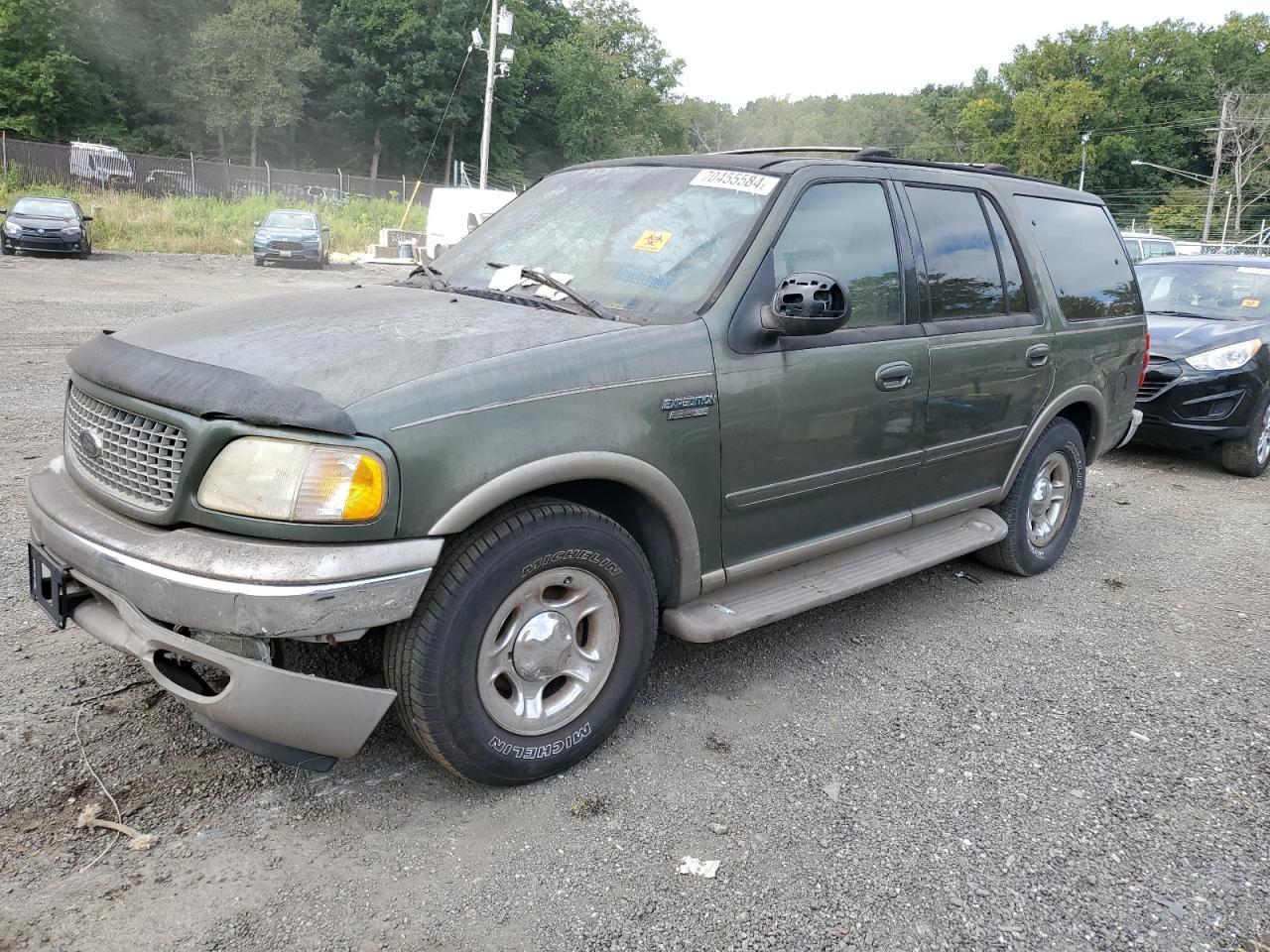 FORD EXPEDITION 2001 green 4dr spor gas 1FMRU17W21LB24830 photo #1