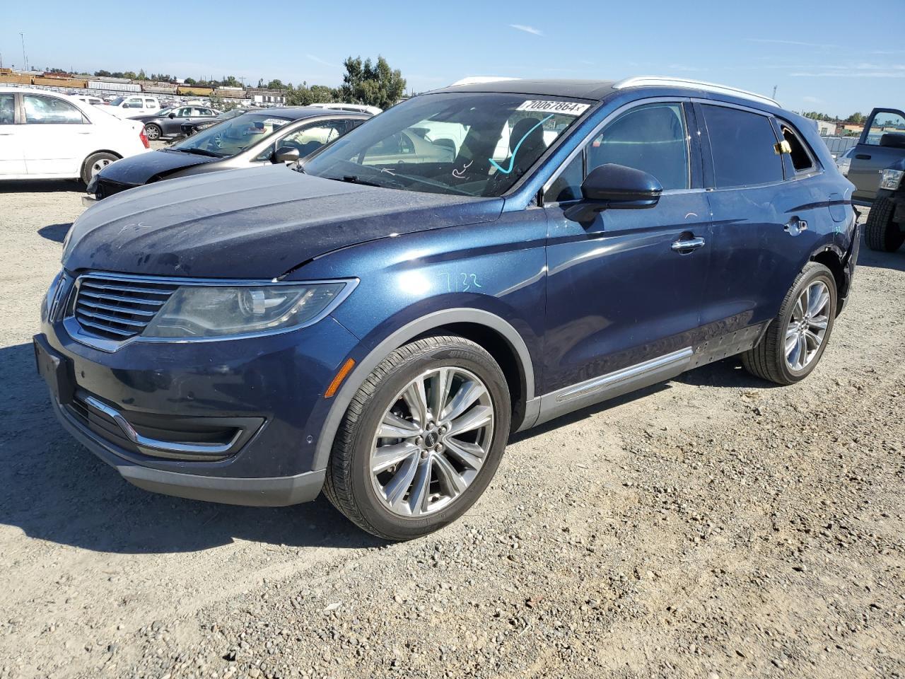 LINCOLN MKX RESERV 2017 blue  gas 2LMPJ8LPXHBL52807 photo #1