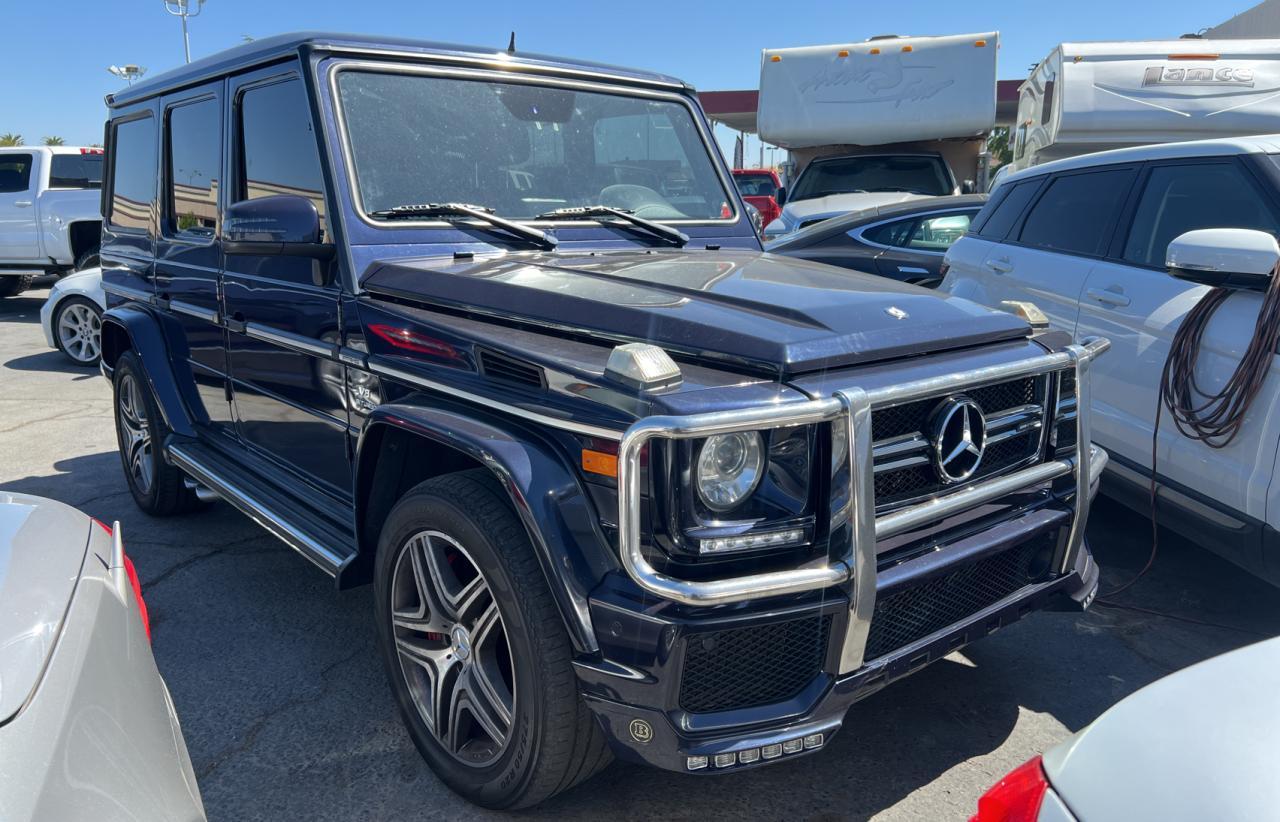 MERCEDES-BENZ G 63 AMG 2015 blue 4dr spor gas WDCYC7DF6FX228841 photo #1