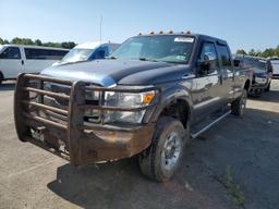 FORD F350 SUPER 2014 gray crew pic diesel 1FT8W3BT6EEB75163 photo #2