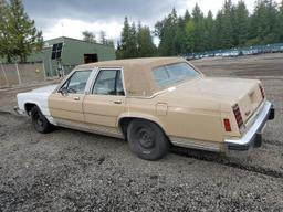 FORD LTD CROWN 1986 tan  gas 2FABP43F2GX172057 photo #3