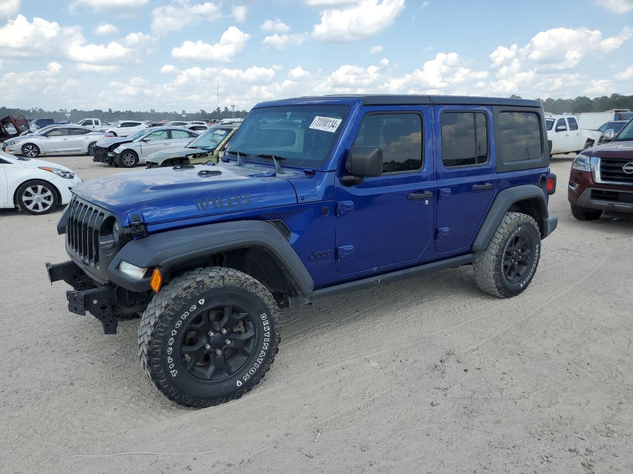 JEEP WRANGLER U 2020 blue  gas 1C4HJXDN8LW159171 photo #1