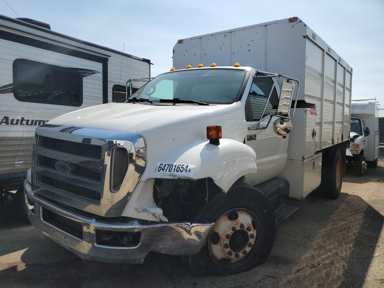 FORD F750 SUPER 2008 white conventi diesel 3FRNF75C38V655176 photo #1