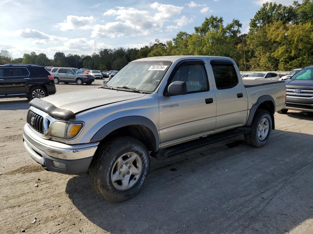 TOYOTA TACOMA DOU 2003 silver  gas 5TEHN72N03Z287186 photo #1