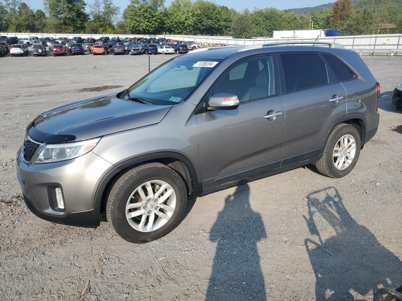 KIA SORENTO LX 2015 gray 4dr spor gas 5XYKT4A68FG577078 photo #1