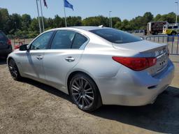 INFINITI Q50 RED SP 2016 silver sedan 4d gas JN1FV7AR9GM450849 photo #3