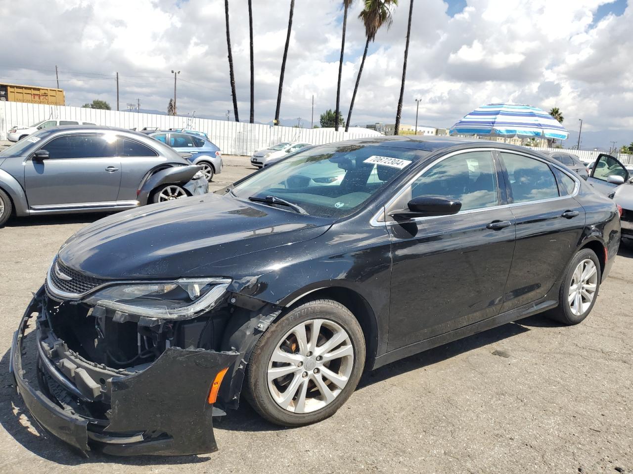 CHRYSLER 200 LIMITE 2015 black  gas 1C3CCCAB9FN627172 photo #1