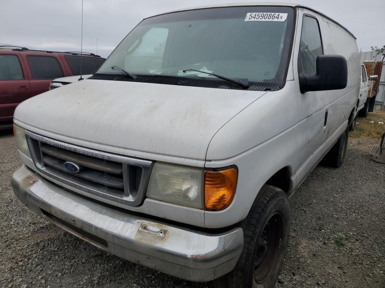 FORD ECONOLINE 2004 white extended gas 1FTNS24W14HB46506 photo #1