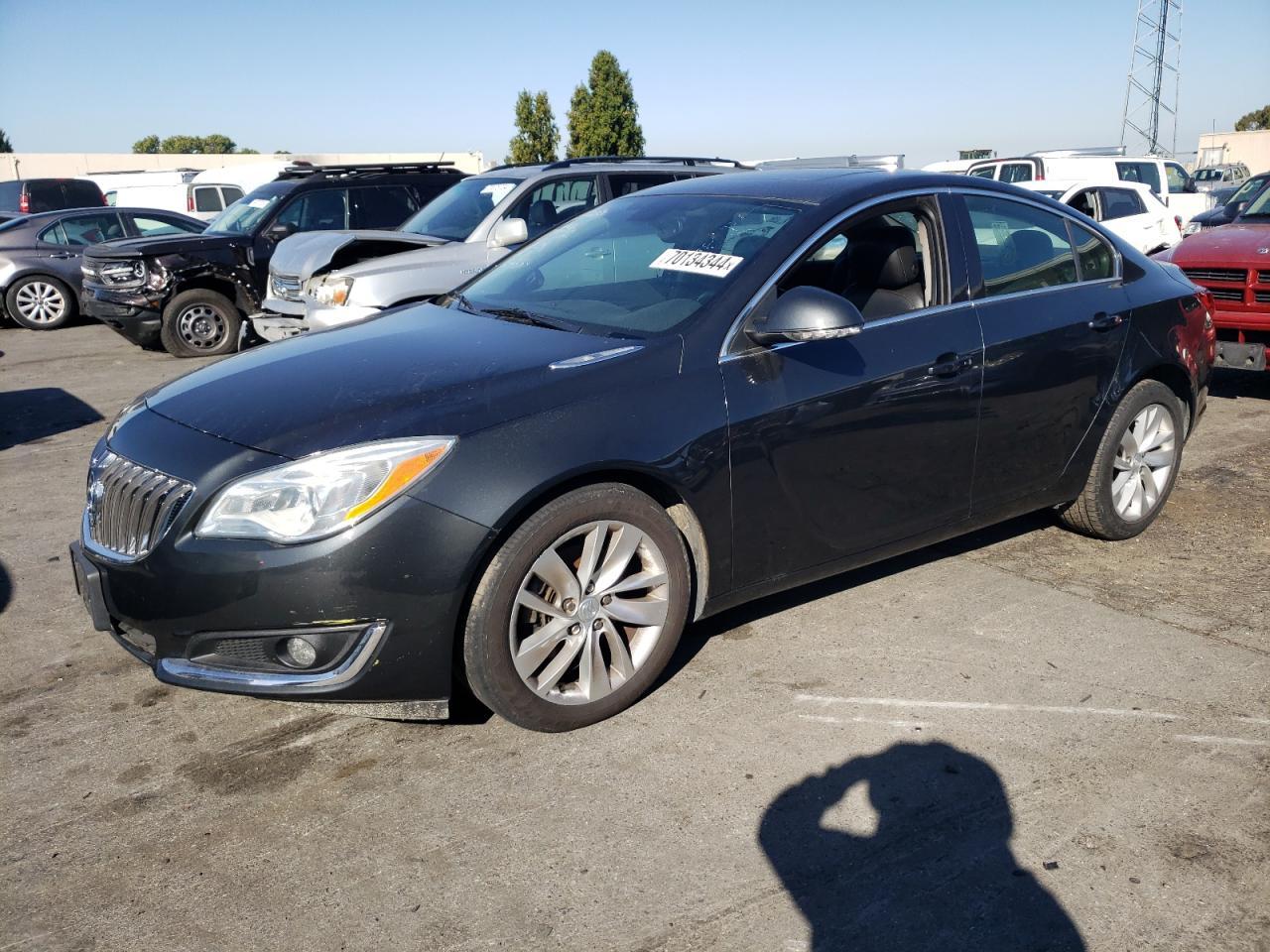 BUICK REGAL PREM 2015 gray sedan 4d gas 2G4GN5EX4F9144390 photo #1