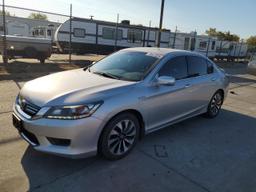 HONDA ACCORD HYB 2014 silver  hybrid engine 1HGCR6F57EA005630 photo #2