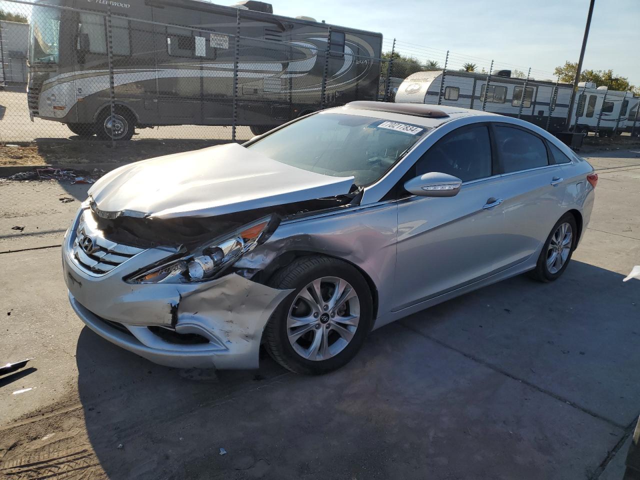 HYUNDAI SONATA SE 2011 silver  gas 5NPEC4AC6BH265329 photo #1