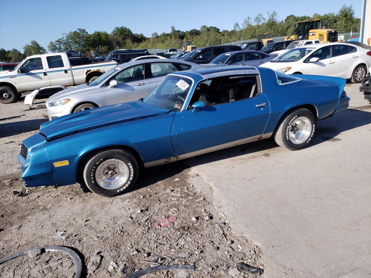 CHEVROLET CAMARO 1979 blue   1Q87G9N575586 photo #1