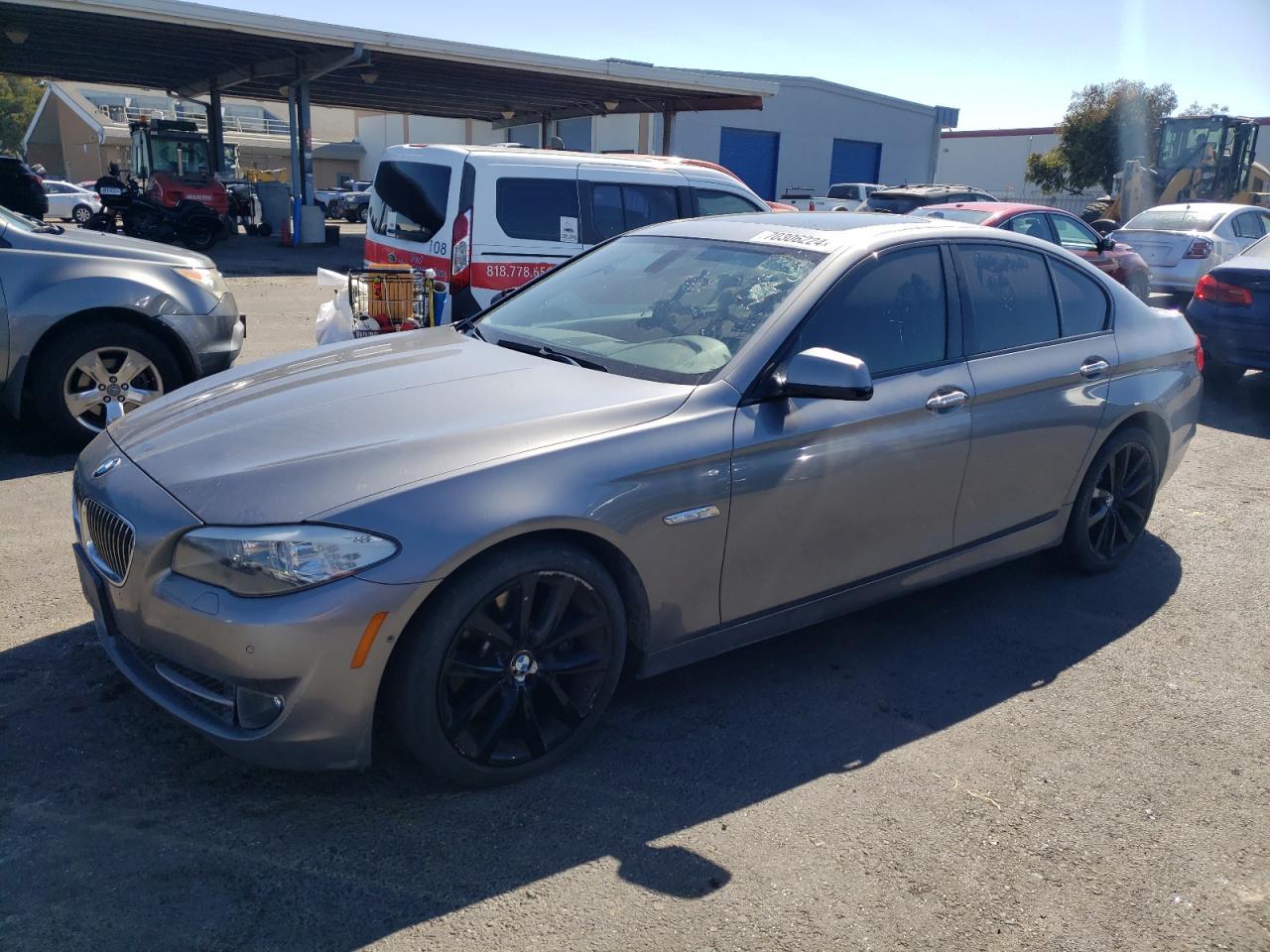 BMW 535 I 2011 gray sedan 4d gas WBAFR7C58BC800124 photo #1