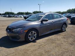 HONDA CIVIC LX 2016 gray sedan 4d gas 19XFC2F57GE056616 photo #2