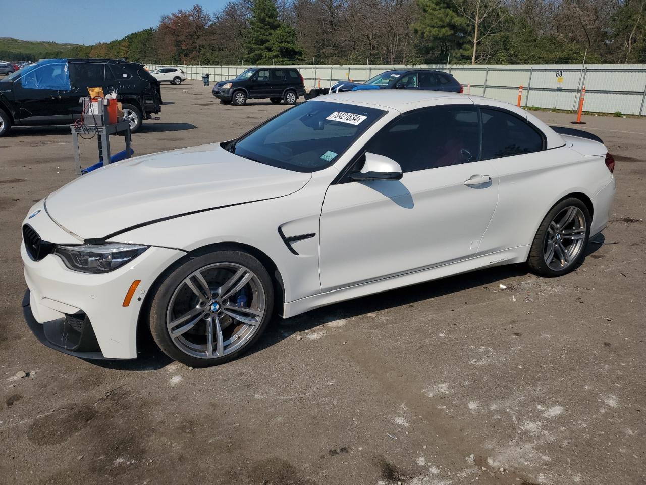 BMW M4 2020 white  gas WBS4Z9C07L5N70164 photo #1