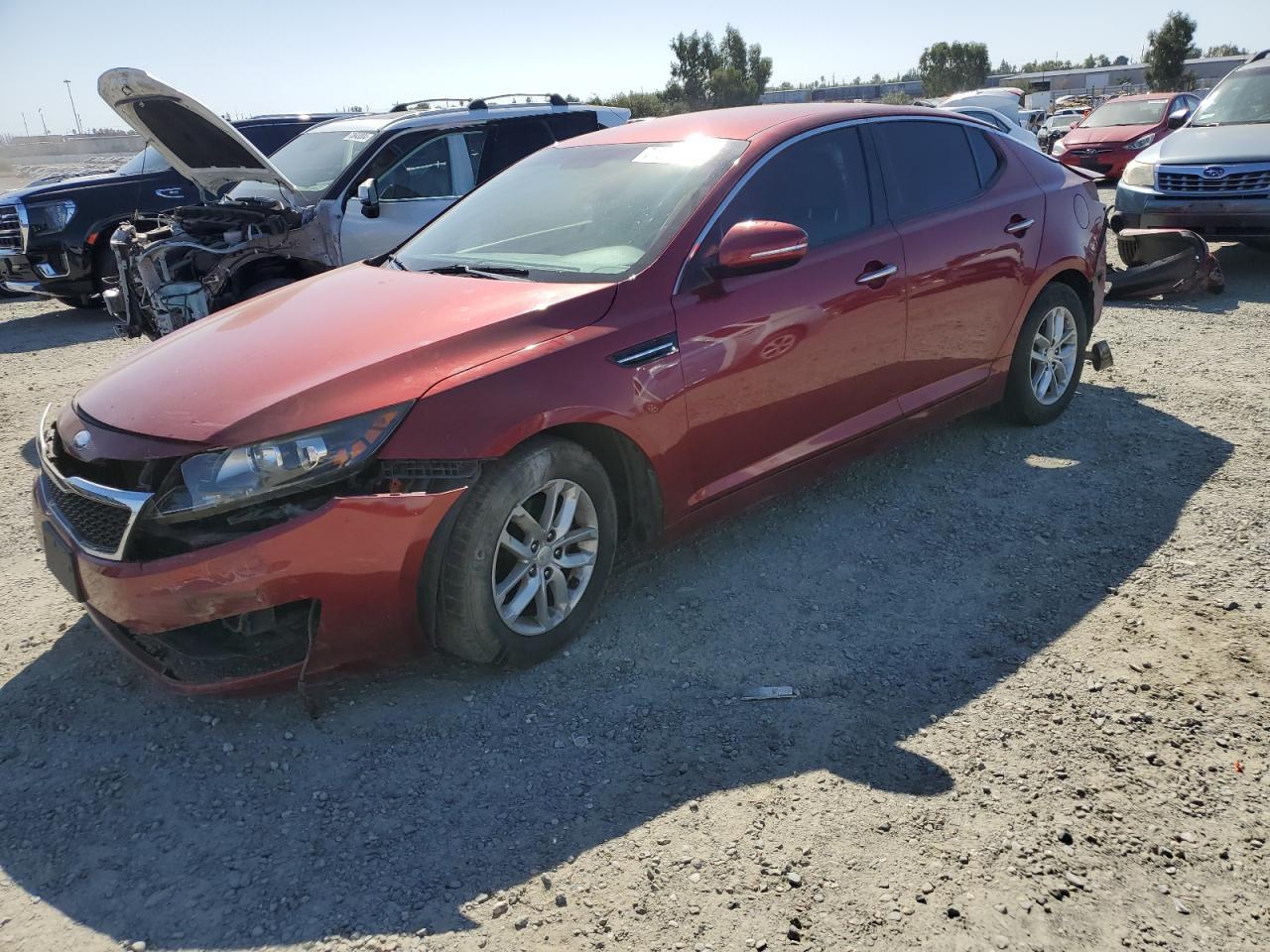 KIA OPTIMA LX 2013 red  gas 5XXGM4A79DG243025 photo #1