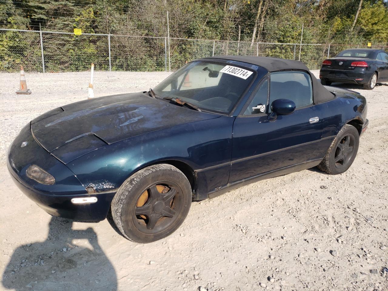 MAZDA MX-5 MIATA 1997 blue  gas JM1NA3537V0723164 photo #1