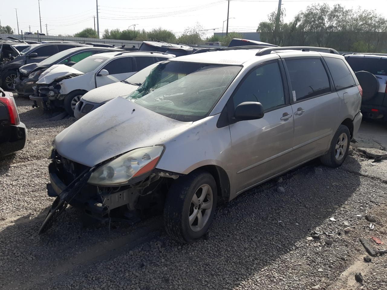 TOYOTA SIENNA CE 2006 gray sports v gas 5TDZA23C16S470954 photo #1