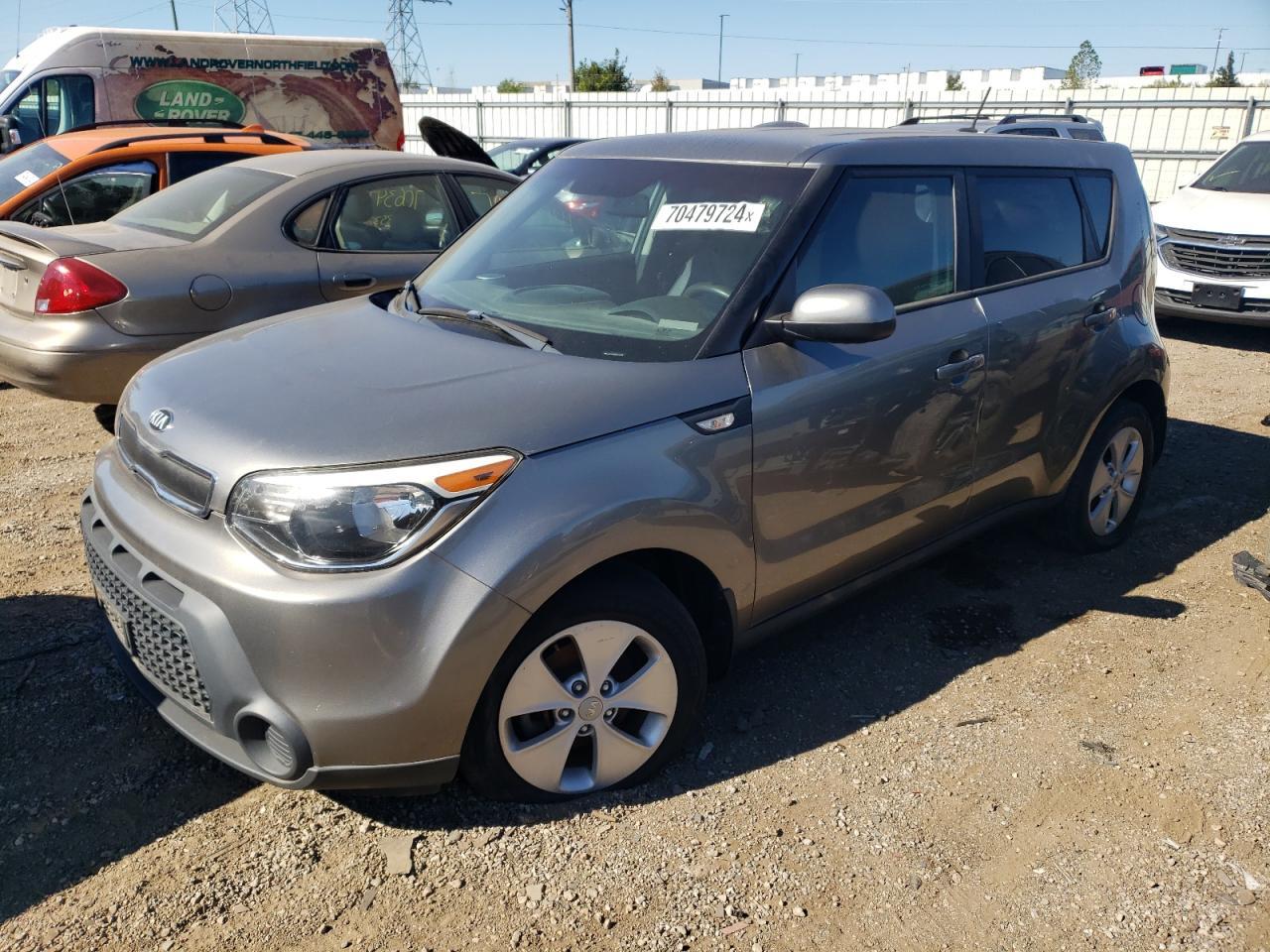 KIA SOUL 2014 gray  gas KNDJN2A23E7108287 photo #1