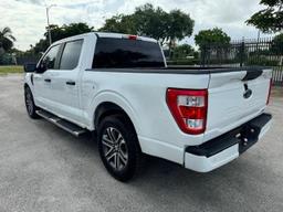 FORD F150 SUPER 2021 white  gas 1FTEW1CP7MFB24627 photo #3