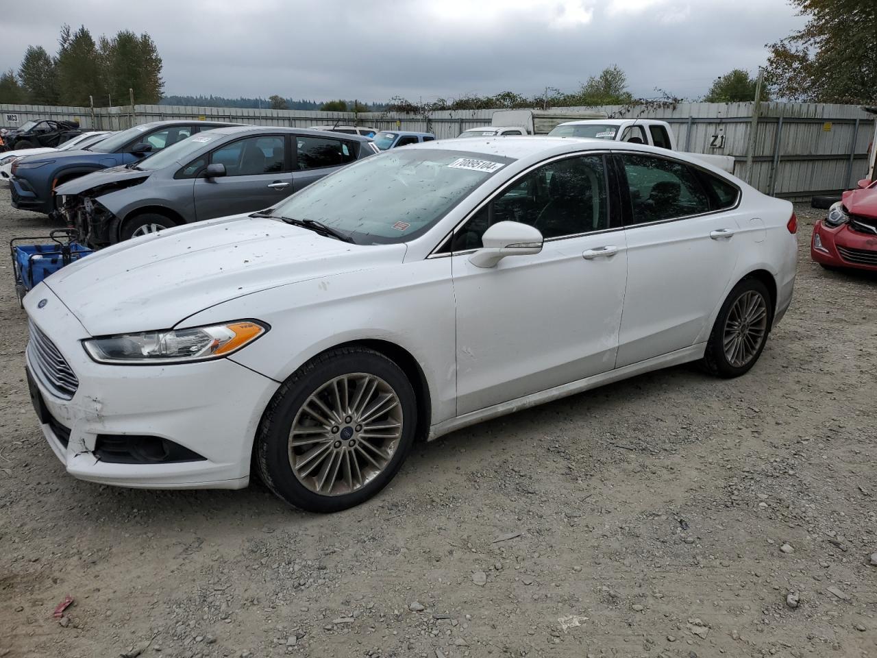 FORD FUSION SE 2014 white  gas 3FA6P0H95ER178492 photo #1