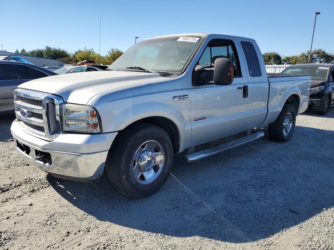 FORD F250 SUPER 2006 gray 4dr ext diesel 1FTSX20P16EB75284 photo #1