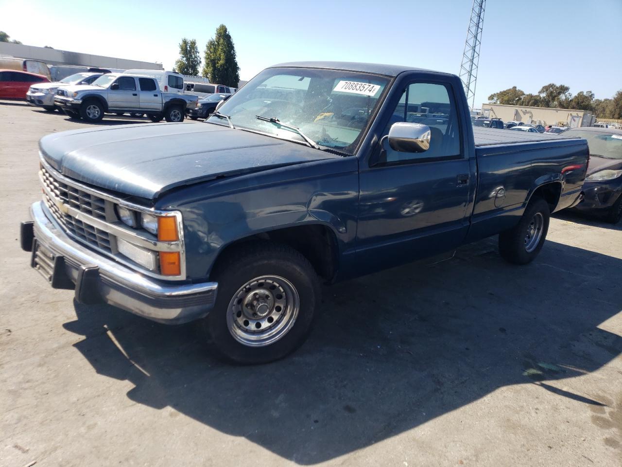 CHEVROLET GMT-400 C1 1988 blue pickup gas 1GCDC14K7JE137581 photo #1