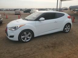 HYUNDAI VELOSTER 2014 white coupe 3d gas KMHTC6AD0EU211736 photo #2