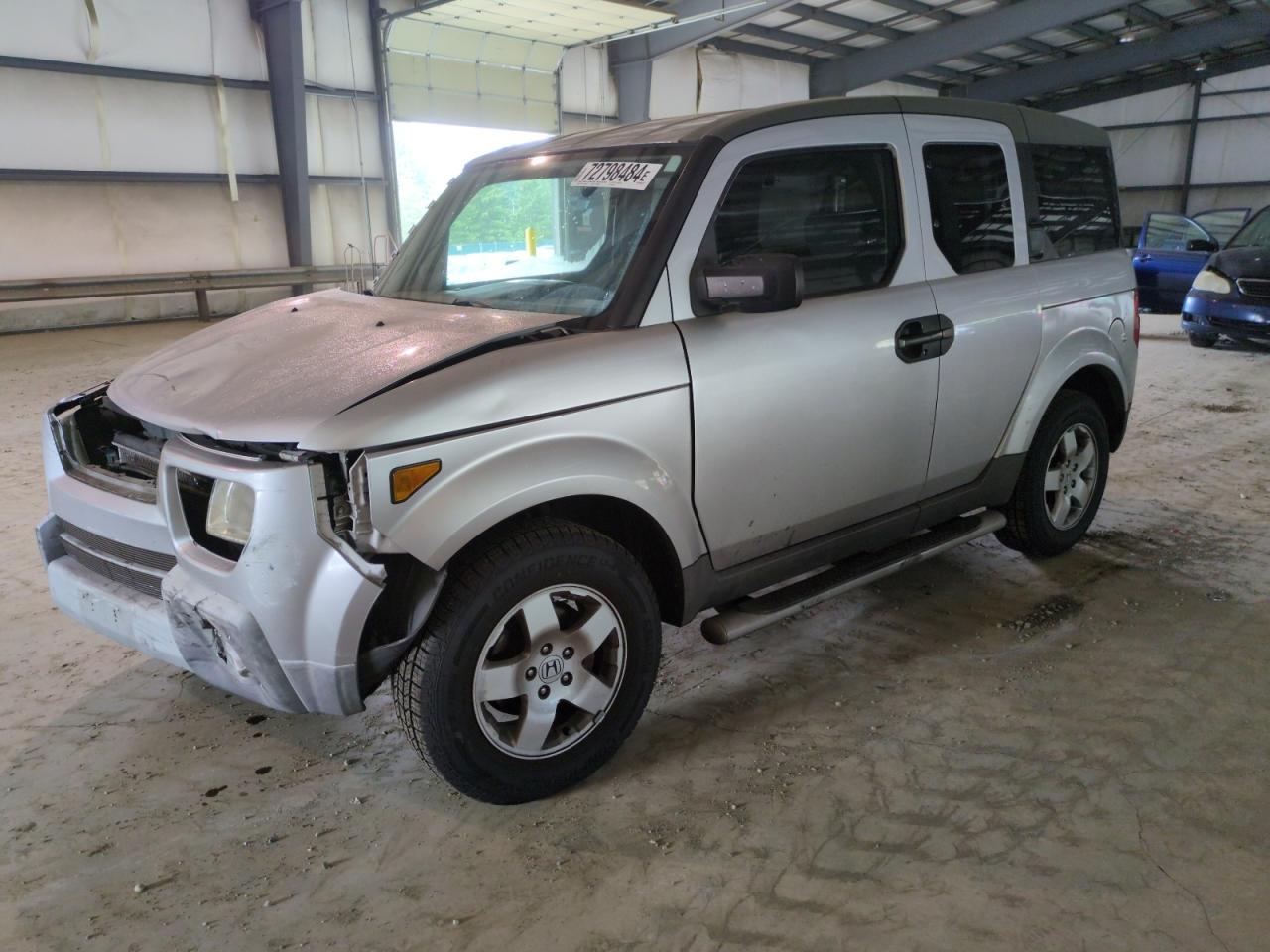 HONDA ELEMENT EX 2004 silver  gas 5J6YH18504L002556 photo #1