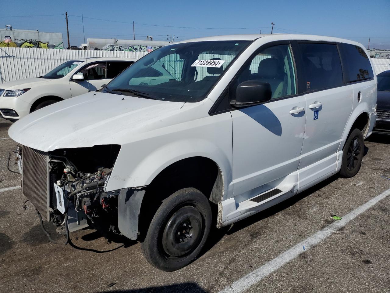 DODGE GRAND CARA 2018 white  flexible fuel 2C4RDGBGXJR347471 photo #1