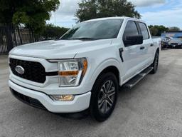 FORD F150 SUPER 2021 white  gas 1FTEW1CP7MFB24627 photo #2