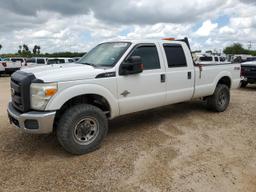 FORD F350 SUPER 2013 white crew pic diesel 1FT8W3BT4DEB34111 photo #2