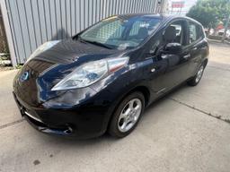 NISSAN LEAF SV 2012 black hatchbac electric JN1AZ0CPXCT016229 photo #3