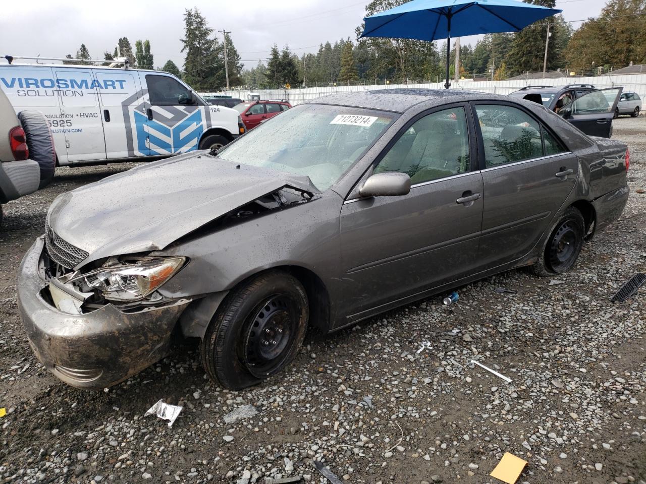 TOYOTA CAMRY LE 2003 gray  gas 4T1BE32K73U737618 photo #1