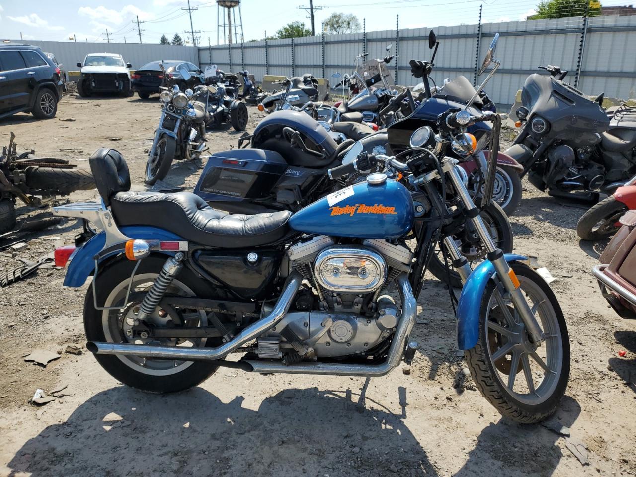 HARLEY-DAVIDSON XLH883 1987 blue road/str gas 1HD4CAM14HY114015 photo #1