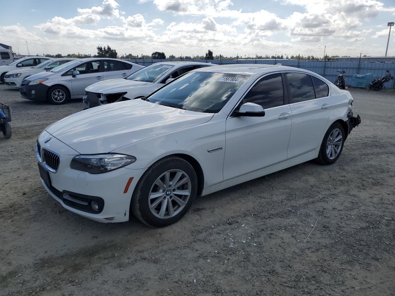 BMW 528 I 2015 white  gas WBA5A5C5XFD521233 photo #1