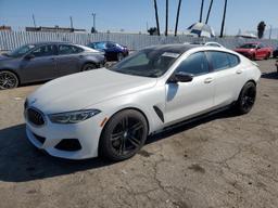 BMW M850XI 2020 white  gas WBAGV8C08LBP48611 photo #2