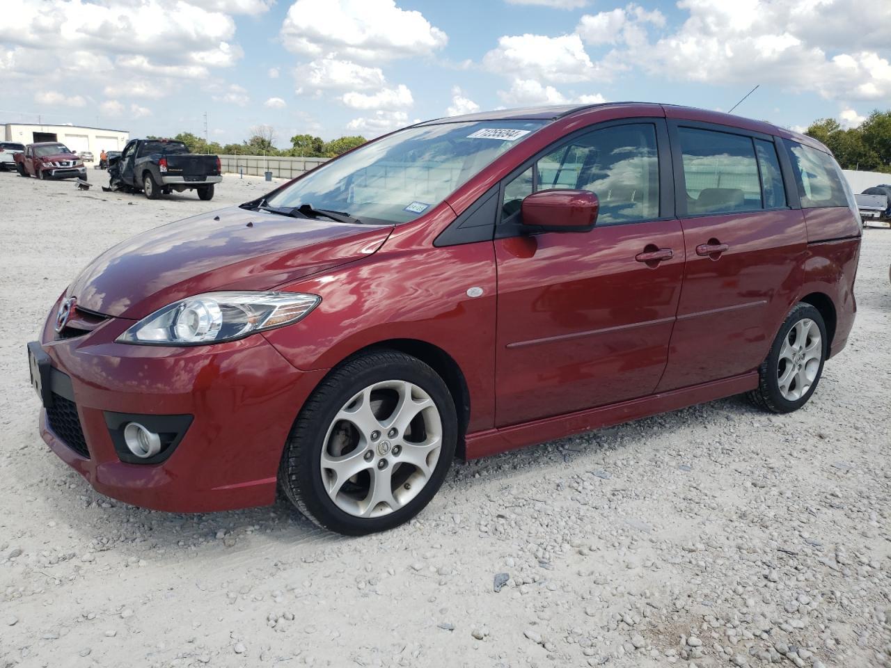 MAZDA 5 2009 red  gas JM1CR293190340282 photo #1