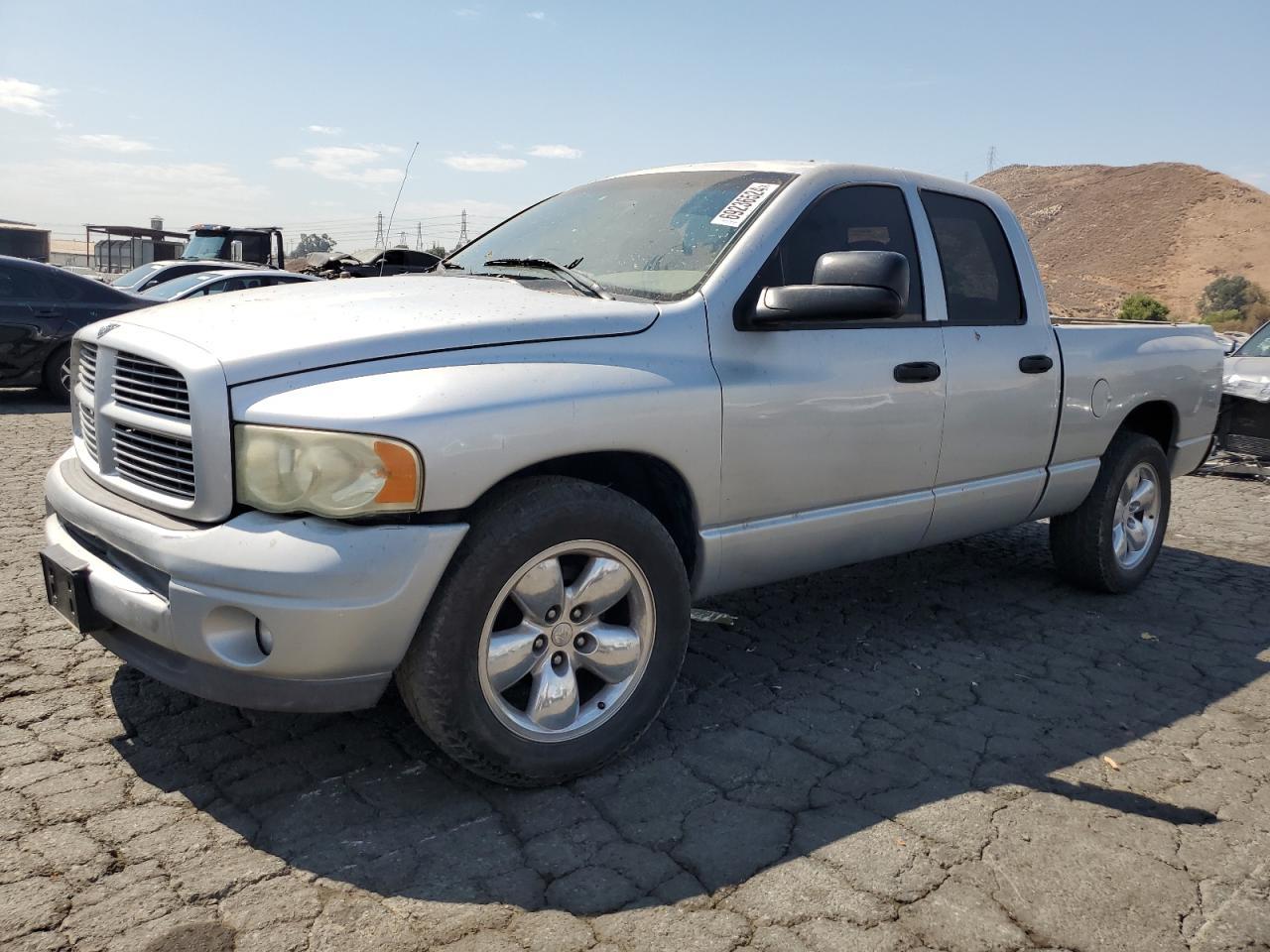 DODGE RAM 1500 2002 silver crew pic gas 1D3HA18ZX2J234207 photo #1