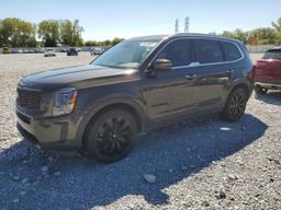 KIA TELLURIDE 2021 black  gas 5XYP6DHC3MG158951 photo #2