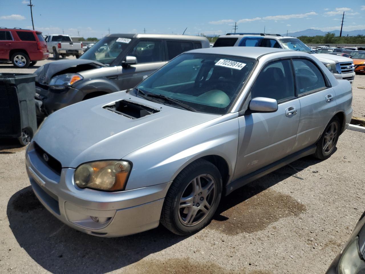 SUBARU IMPREZA WR 2004 silver  gas JF1GD296X4G511305 photo #1