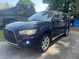 MITSUBISHI OUTLANDER 2011 blue 4dr spor gas JA4JT5AX4BU023517 photo #3