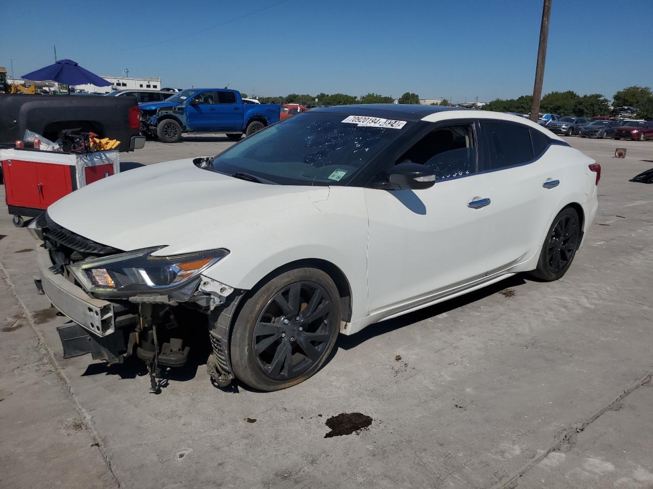 NISSAN MAXIMA 3.5 2017 white sedan 4d gas 1N4AA6AP8HC428060 photo #1